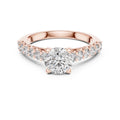 Rose-gold plated Silver ring with a white background #rose-gold
