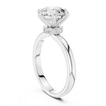 Silver Ring against a white background 