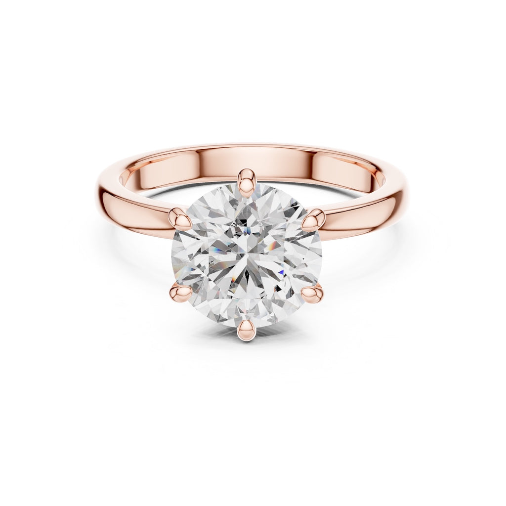 Rose-gold plated Silver Ring against a white background #rose-gold