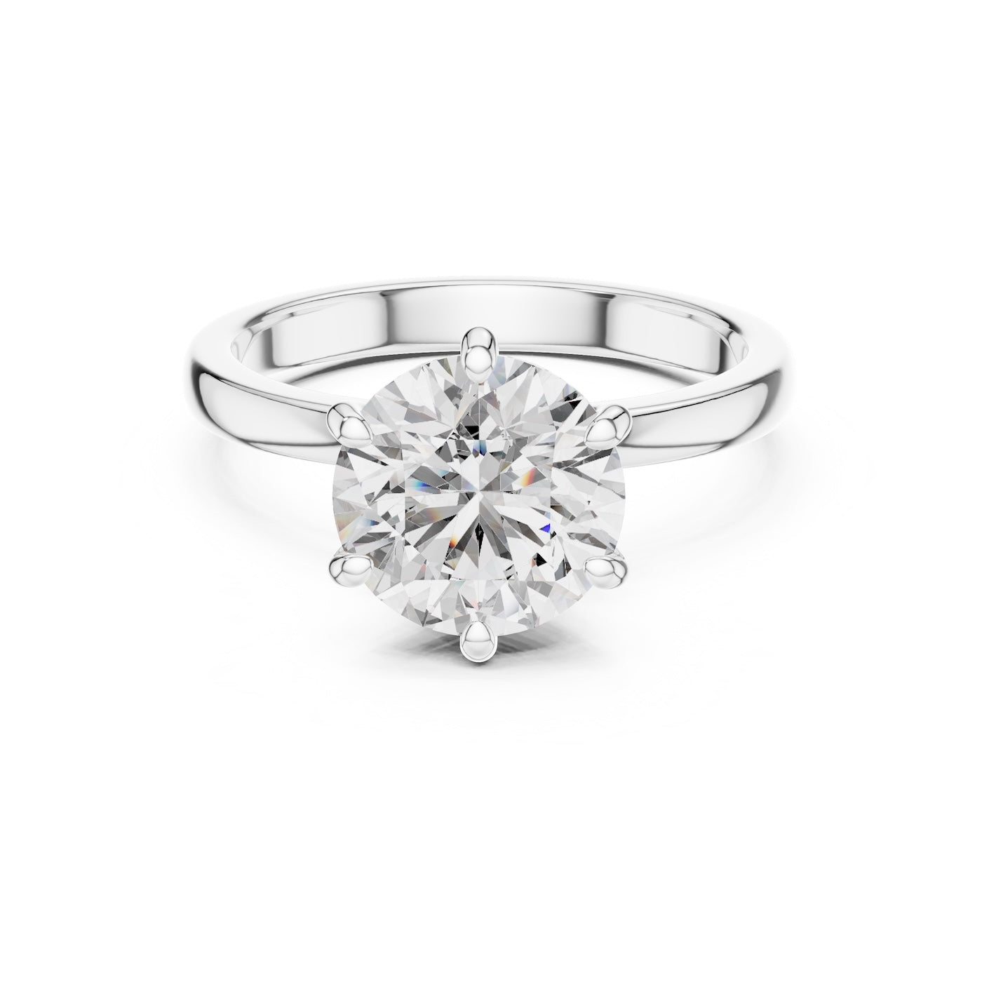 Silver Ring against a white background 