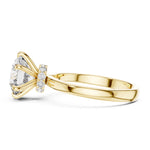 gold plated Silver Ring against a white background 