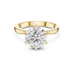 gold plated Silver Ring against a white background 